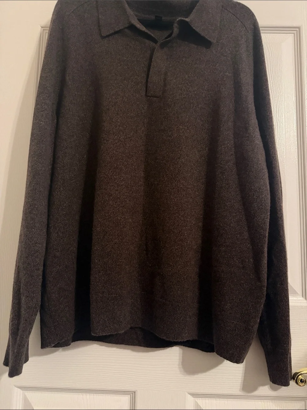 Banana Republic Men’s Cashmere Polo Sweater XL Brown